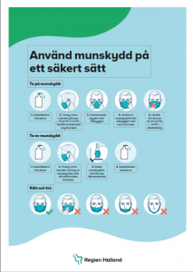 Affisch om munskydd